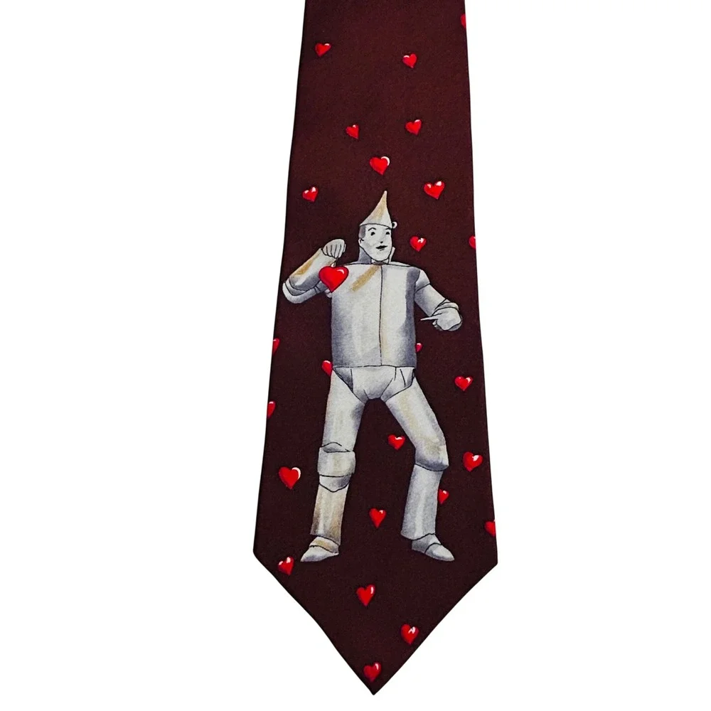 Vintage Tin Man Silk Tie 3.75